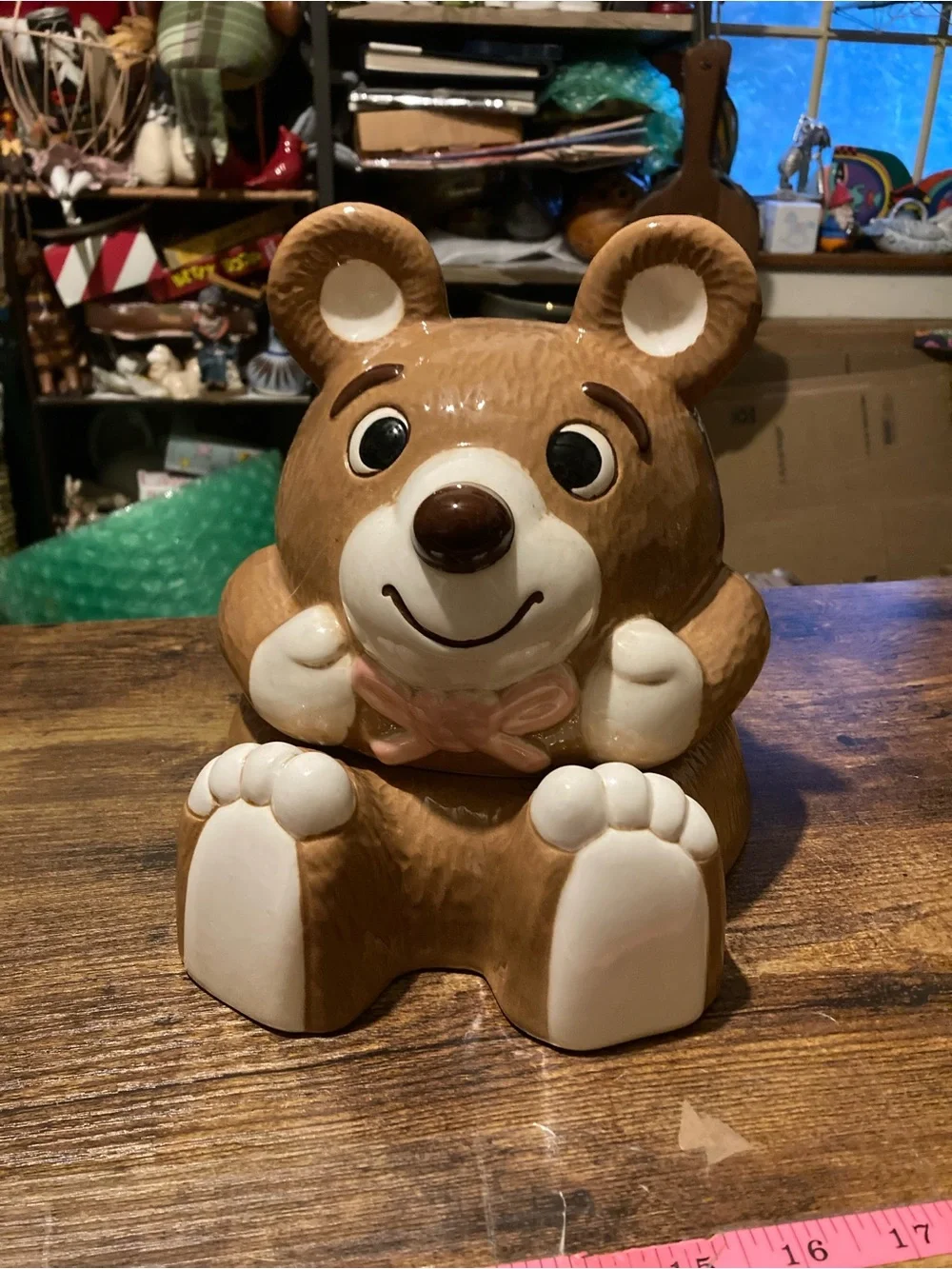 Vintage Treasure Craft bear cookie jar